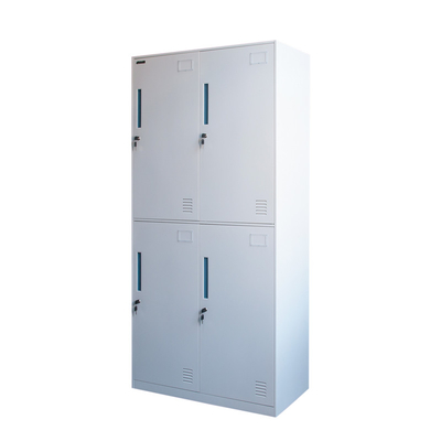 Metal Four Doors Steel Metal Parcel Smart Lockers For Staff