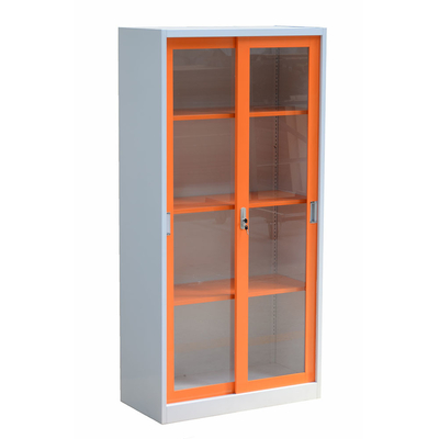 50KG Lockable Sliding Door Cupboard KD Structure RAL Color