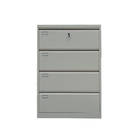 Lateral 4 Drawers Filing Cabinets 0.139cbm OEM Metal For File
