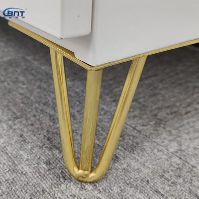 KD Structure Steel Shoes Rack Electrostatic Powder Coating