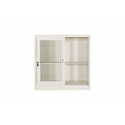 2 Sliding Glass Doors Vertical Metal Bookshelf Fireproof Metal Filing Cabinet