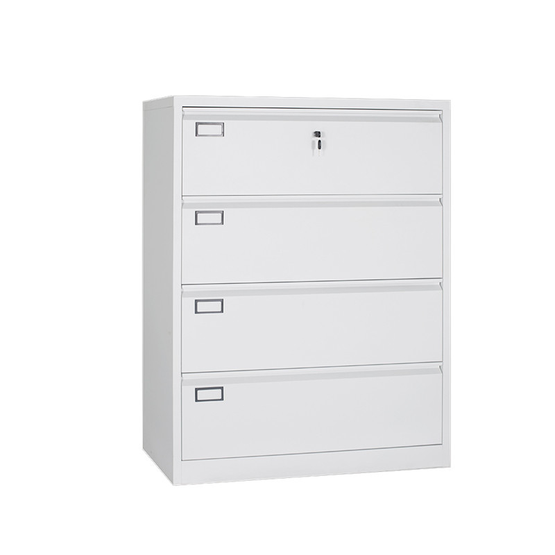 Cyber Lock Lateral Metal Four Drawers Storage Cabinet RAL Color